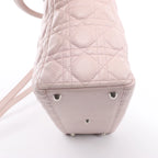 Christian Dior Lady Dior Large Cannage Leather 2Way Handbag in Pink