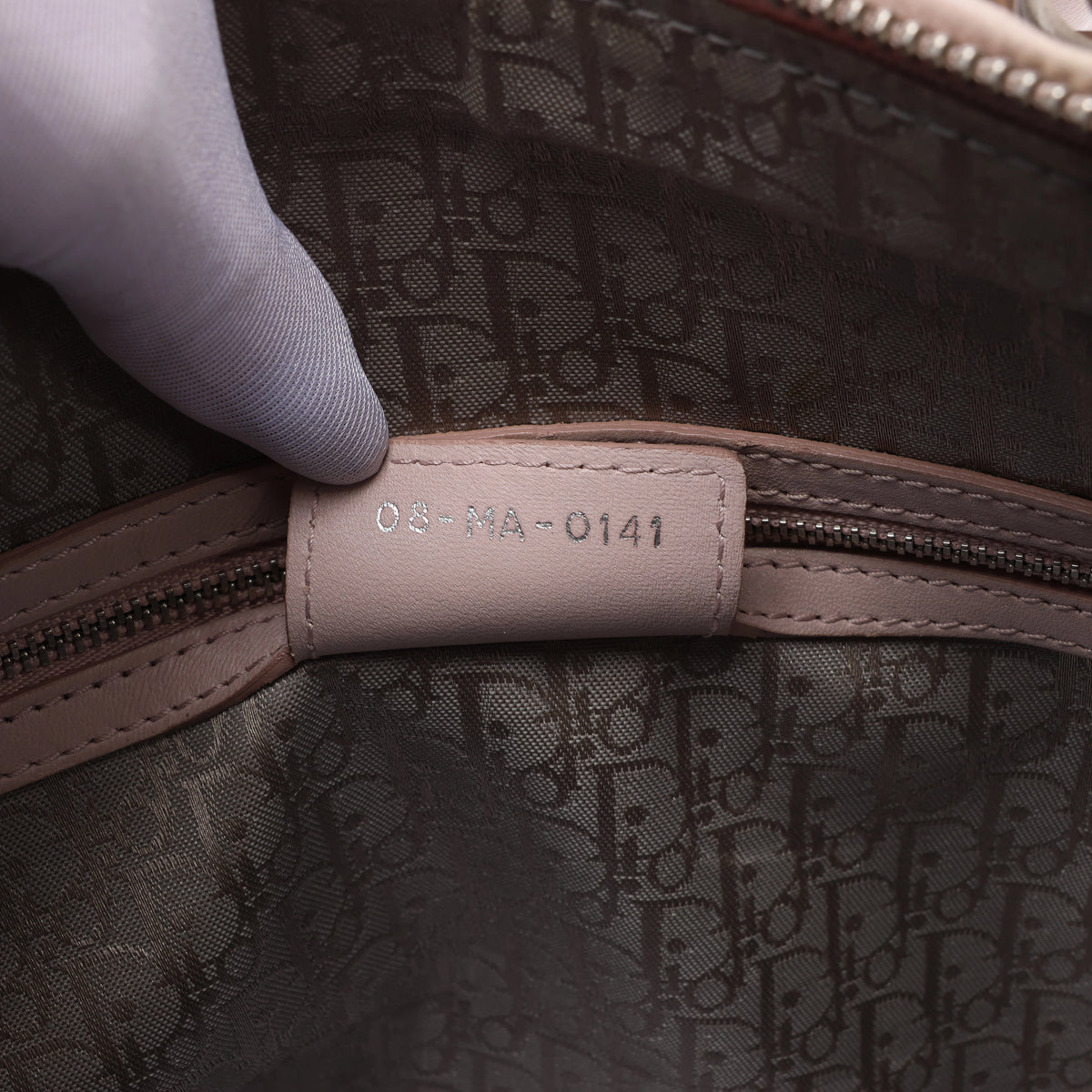 Christian Dior Lady Dior Large Cannage Leather 2Way Handbag in Pink