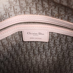 Christian Dior Lady Dior Large Cannage Leather 2Way Handbag in Pink
