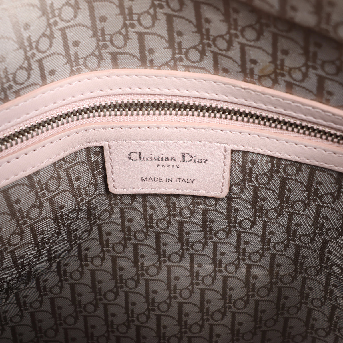 Christian Dior Lady Dior Large Cannage Leather 2Way Handbag in Pink