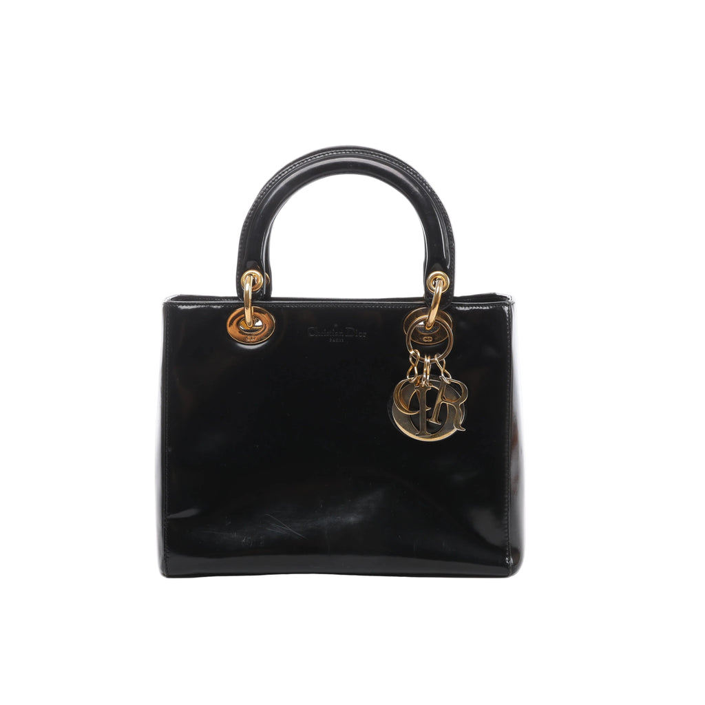 Bolso de hombro grande de lona Dior Book Tote en negro y blanco