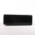 Dior Lady Dior Large Patent Leather 2Way Handbag in Black