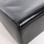Dior Lady Dior Large Patent Leather 2Way Handbag in Black