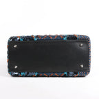 Dior Lady Dior Sequins Medium Handbag in Navy Blue