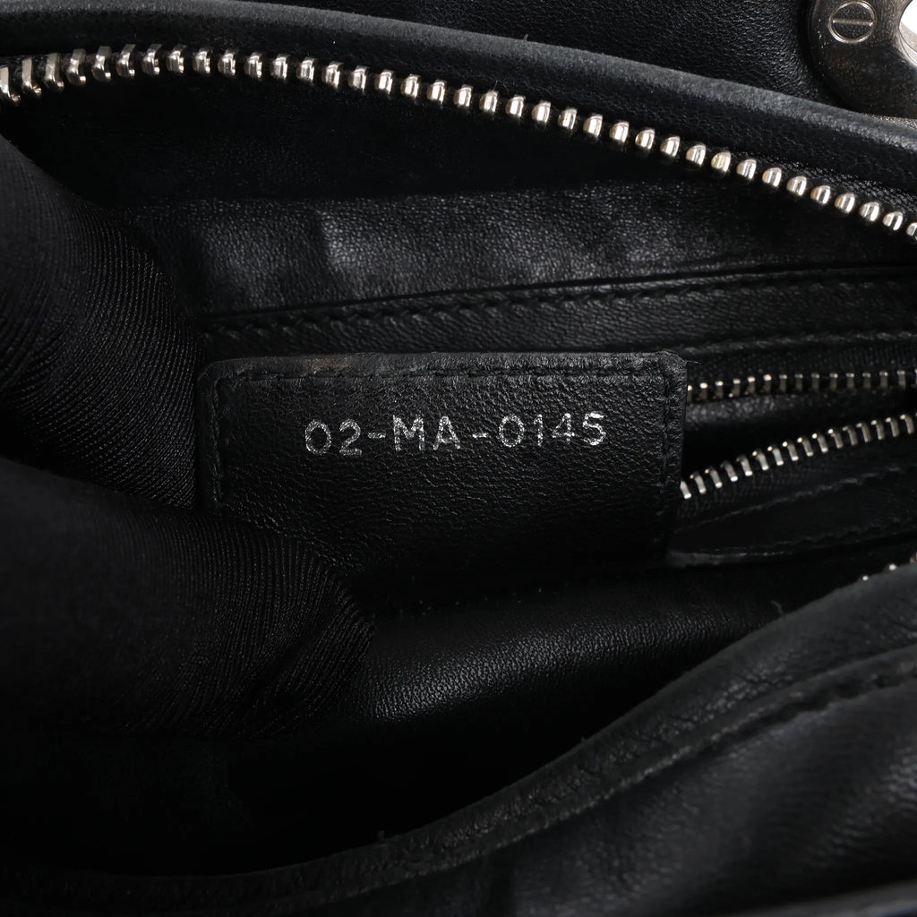 Dior Lady Dior Sequins Medium Handbag in Navy Blue