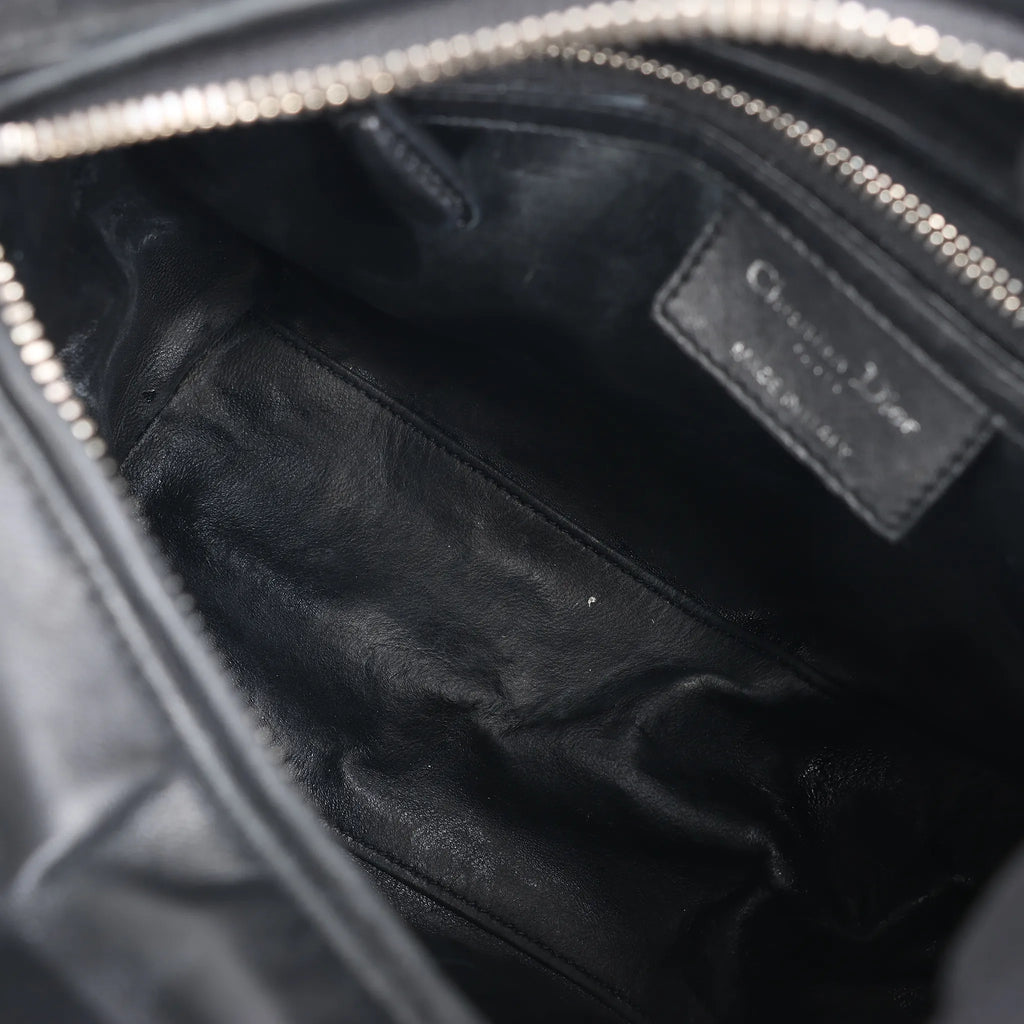 Dior Lady Dior Sequins Medium Handbag in Navy Blue