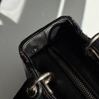 Dior Lady Dior Sequins Medium Handbag in Navy Blue