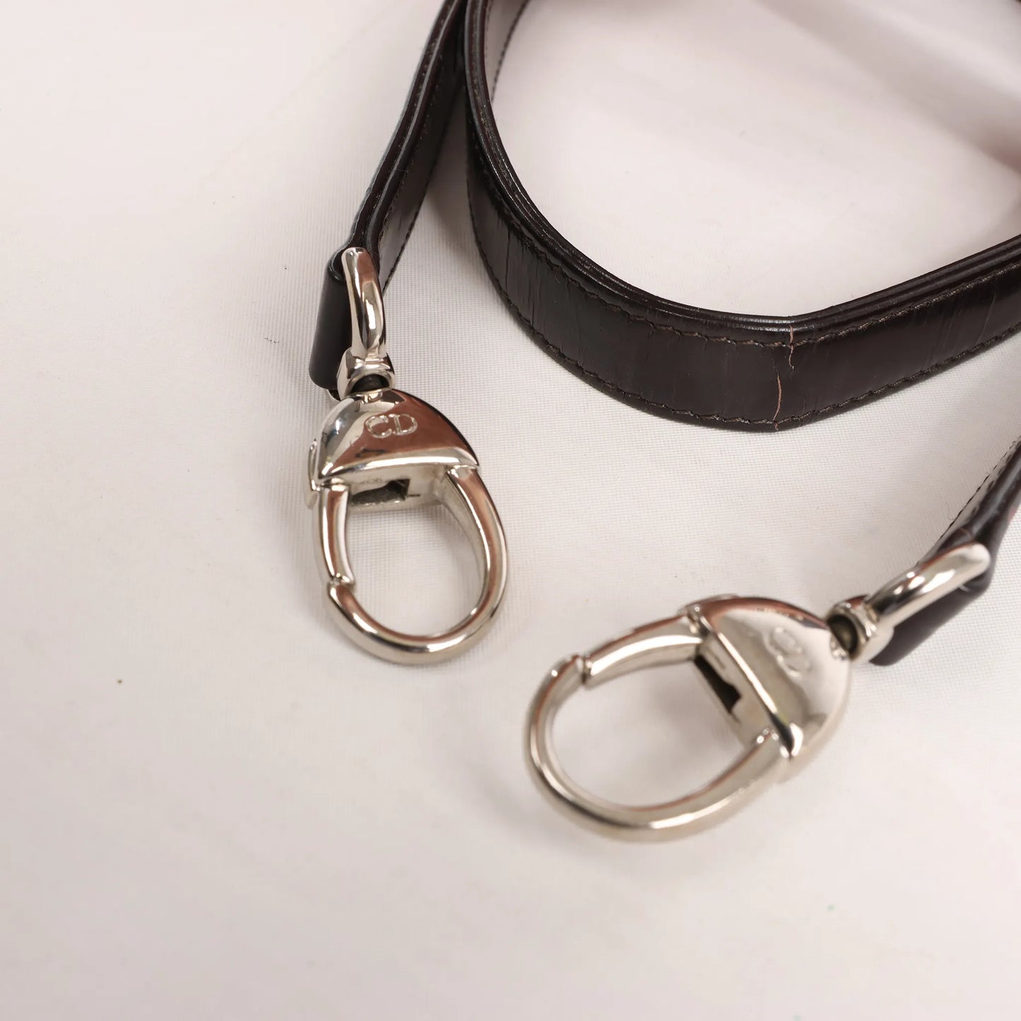 Dior Lady Dior Cannage Nylon x Leather 2Way Handbag in Brown