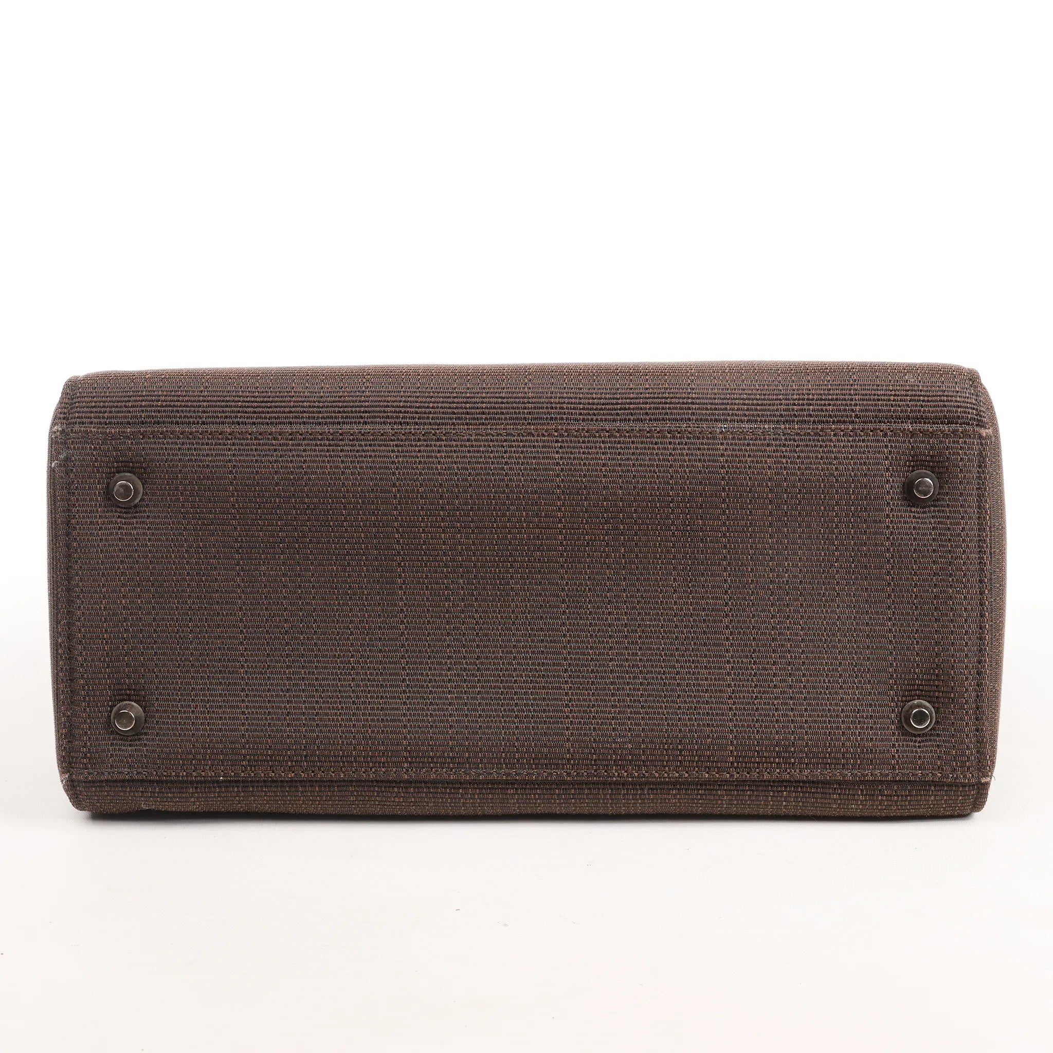 Dior Lady Dior Cannage Nylon x Leather 2Way Handbag in Brown