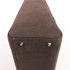 Dior Lady Dior Cannage Nylon x Leather 2Way Handbag in Brown