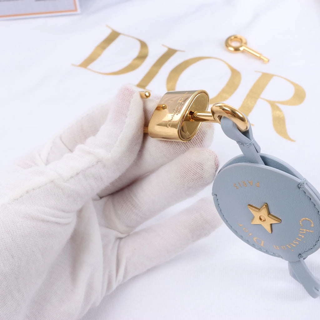 Dior Macrocanage Groove 20 Leather 2Way Handbag in Blue