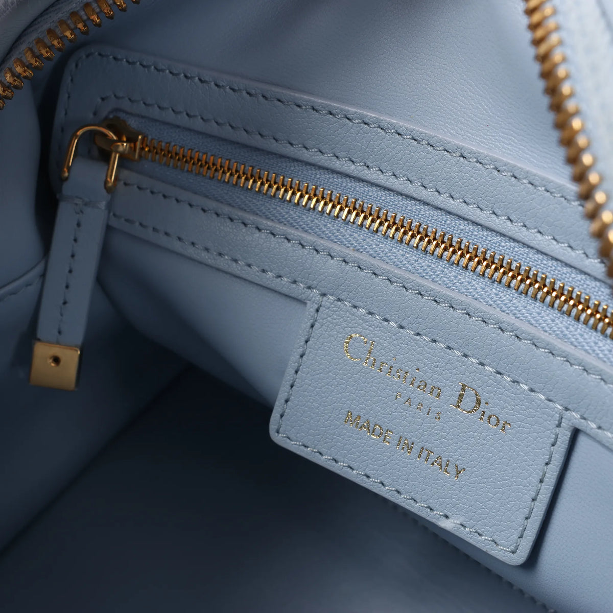 Dior Macrocanage Groove 20 Leather 2Way Handbag in Blue