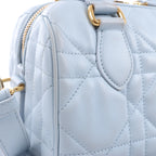Dior Macrocanage Groove 20 Leather 2Way Handbag in Blue