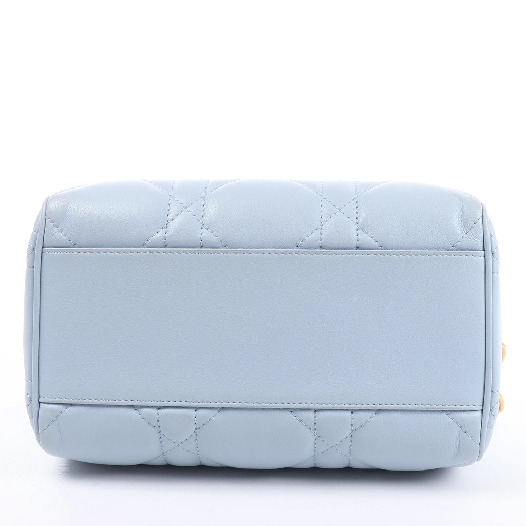 Dior Macrocanage Groove 20 Leather 2Way Handbag in Blue