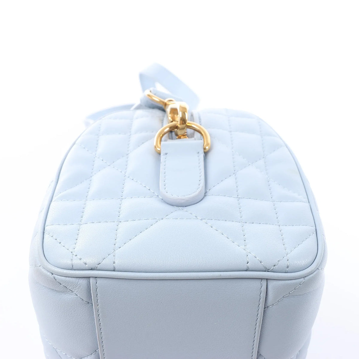 Dior Macrocanage Groove 20 Leather 2Way Handbag in Blue