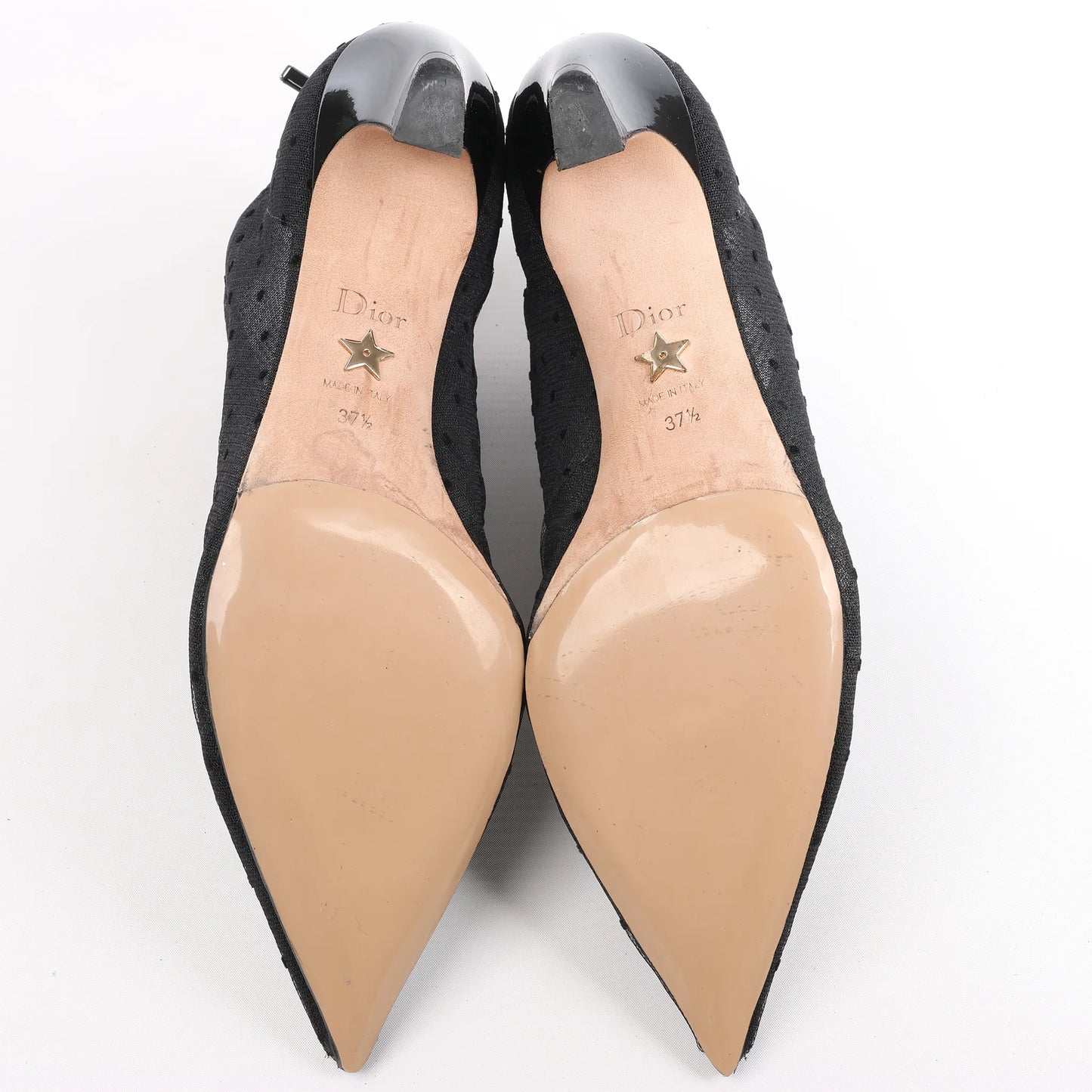 Dior Mesh DIOR PRETTY Ankle Boots in Black, Size 37.5 EU