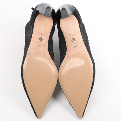 Dior Mesh DIOR PRETTY Ankle Boots in Black, Size 37.5 EU