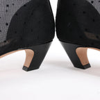 Dior Mesh DIOR PRETTY Ankle Boots in Black, Size 37.5 EU