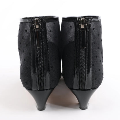 Dior Mesh DIOR PRETTY Ankle Boots in Black, Size 37.5 EU