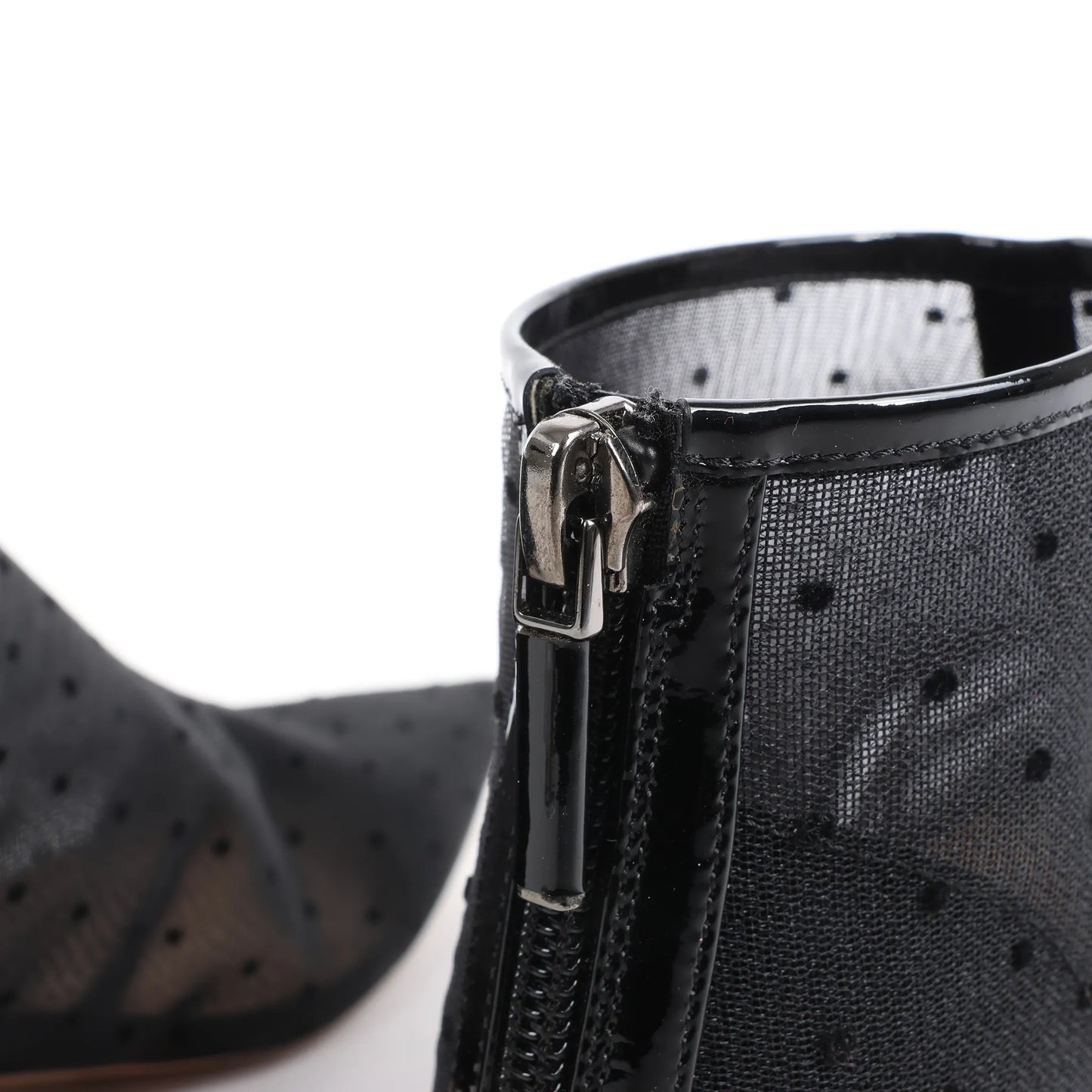 Dior Mesh DIOR PRETTY Ankle Boots in Black, Size 37.5 EU