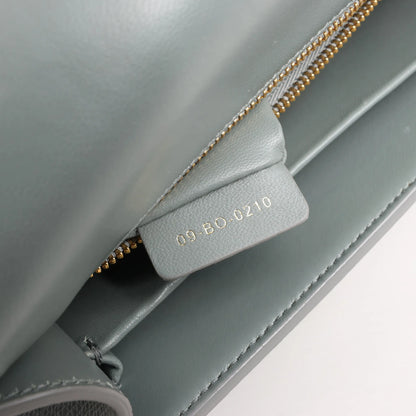 Dior Montaigne 30 Leather Shoulder bag in Gray