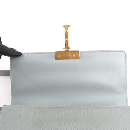 Dior Montaigne 30 Leather Shoulder bag in Gray