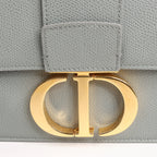 Dior Montaigne 30 Leather Shoulder bag in Gray