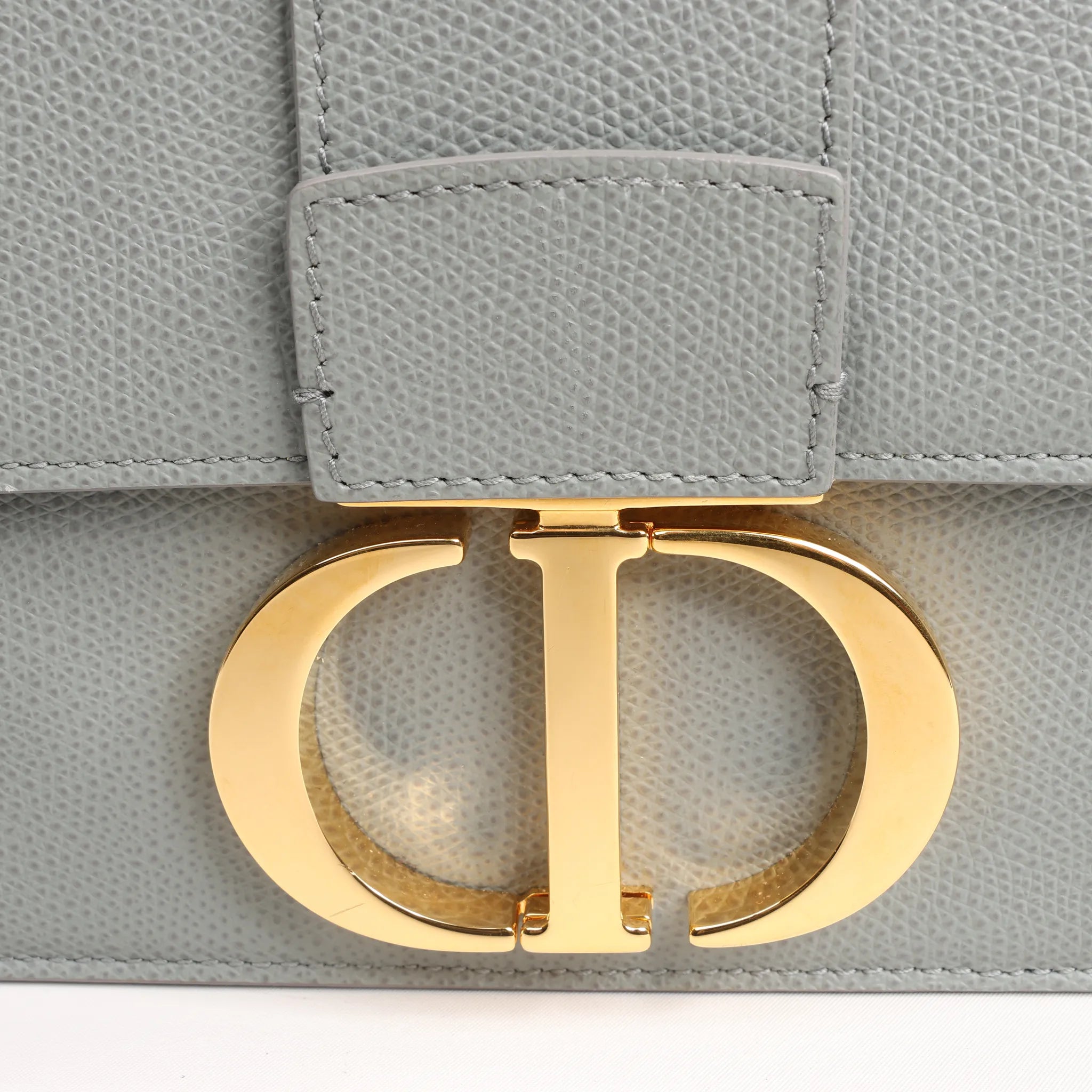 Dior Montaigne 30 Leather Shoulder bag in Gray