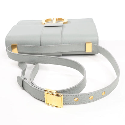 Dior Montaigne 30 Leather Shoulder bag in Gray