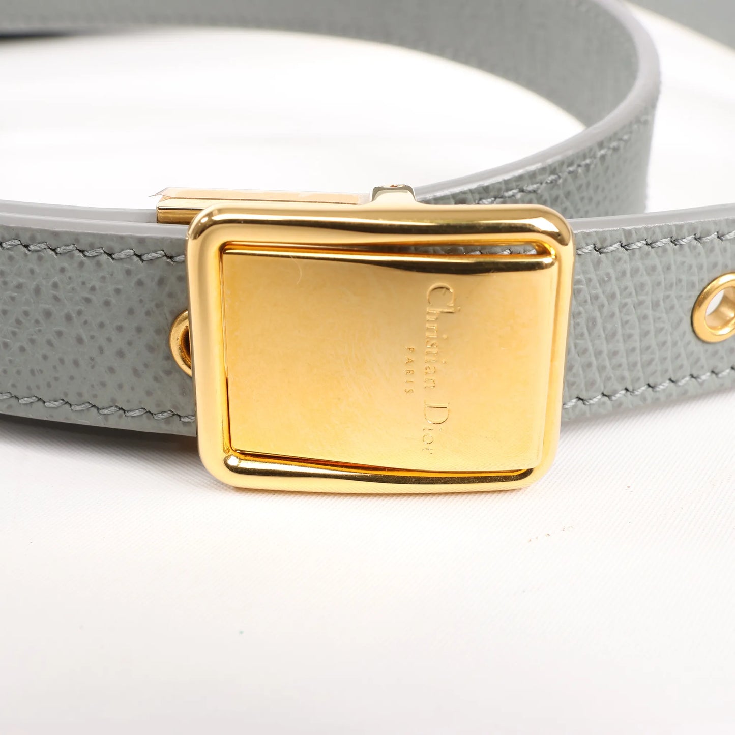 Dior Montaigne 30 Leather Shoulder bag in Gray