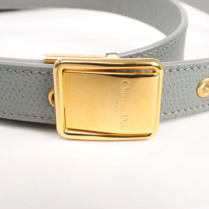 Dior Montaigne 30 Leather Shoulder bag in Gray