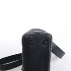 Bolso de mano mediano de dos vías de piel Cannage de Christian Dior en color camello