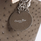 Dior Lady Dior Ostrich Large 2Way Handbag in Brown