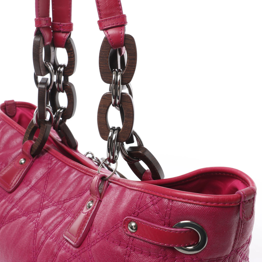 Bolso de hombro grande de lona Dior Book Tote en negro y blanco