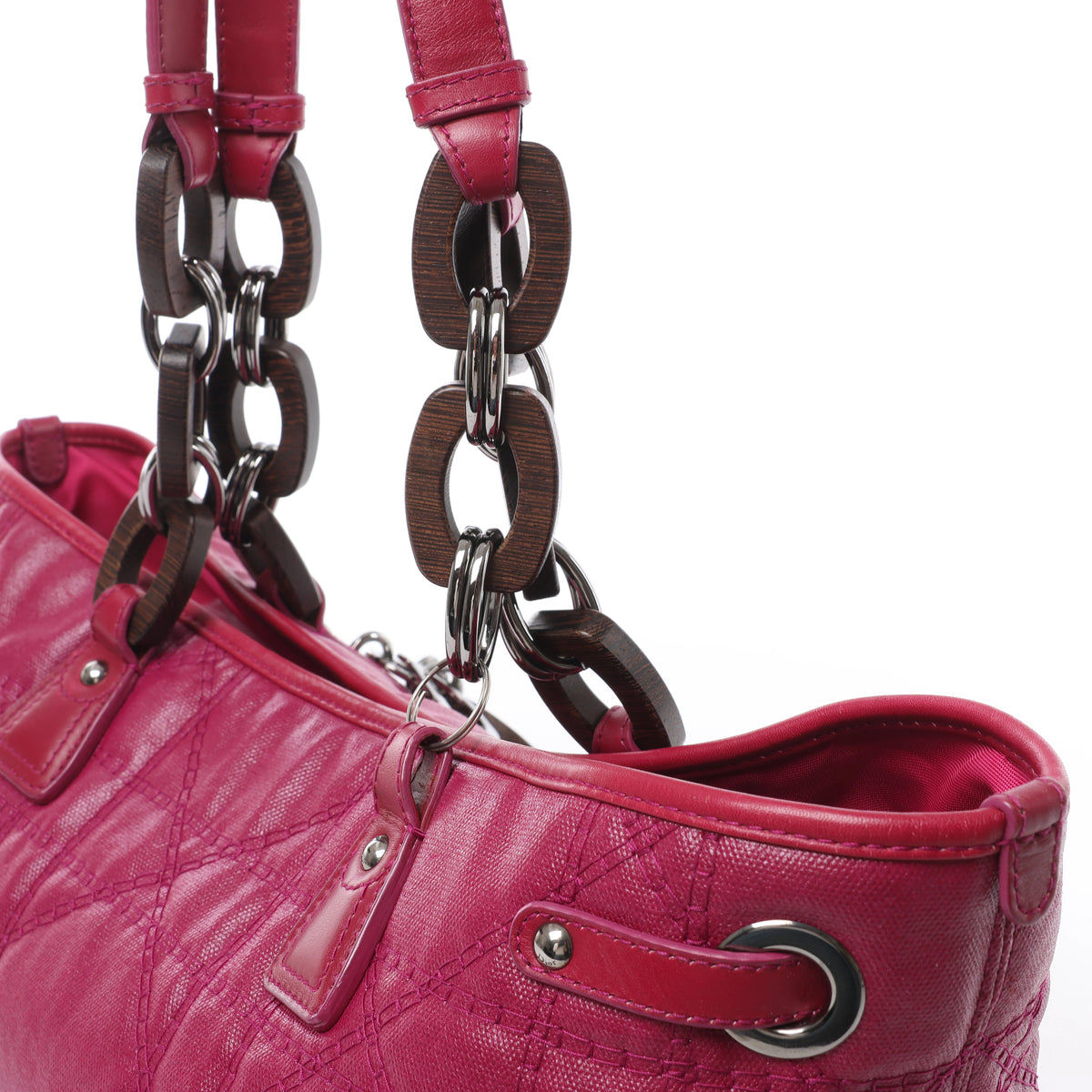 Bolso de hombro grande de lona Dior Book Tote en negro y blanco