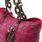 Bolso de hombro grande de lona Dior Book Tote en negro y blanco