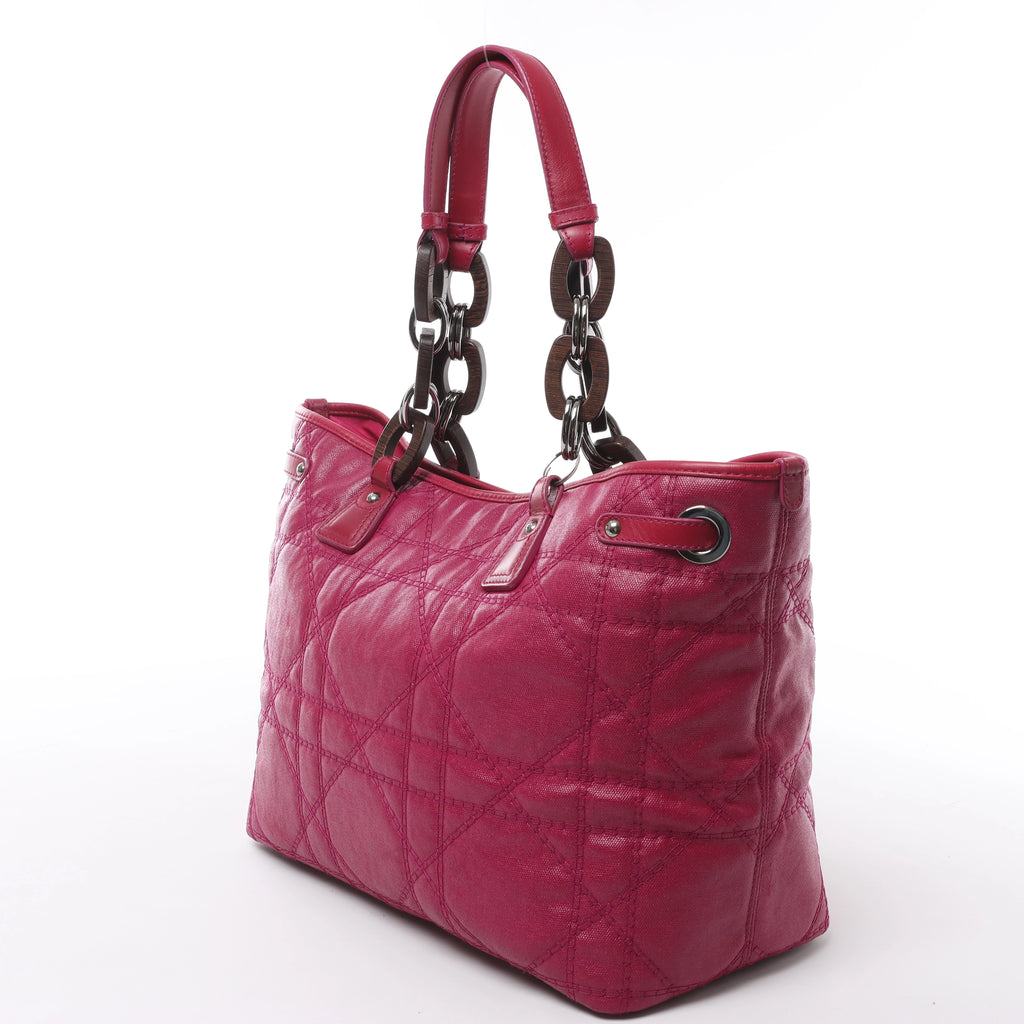 Bolso de hombro grande de lona Dior Book Tote en negro y blanco