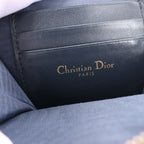 Christian Dior 30 Montaigne Call'in Dior Phone Holder Oblique Canvas & Leather Chain Shoulder Bag in Navy Blue