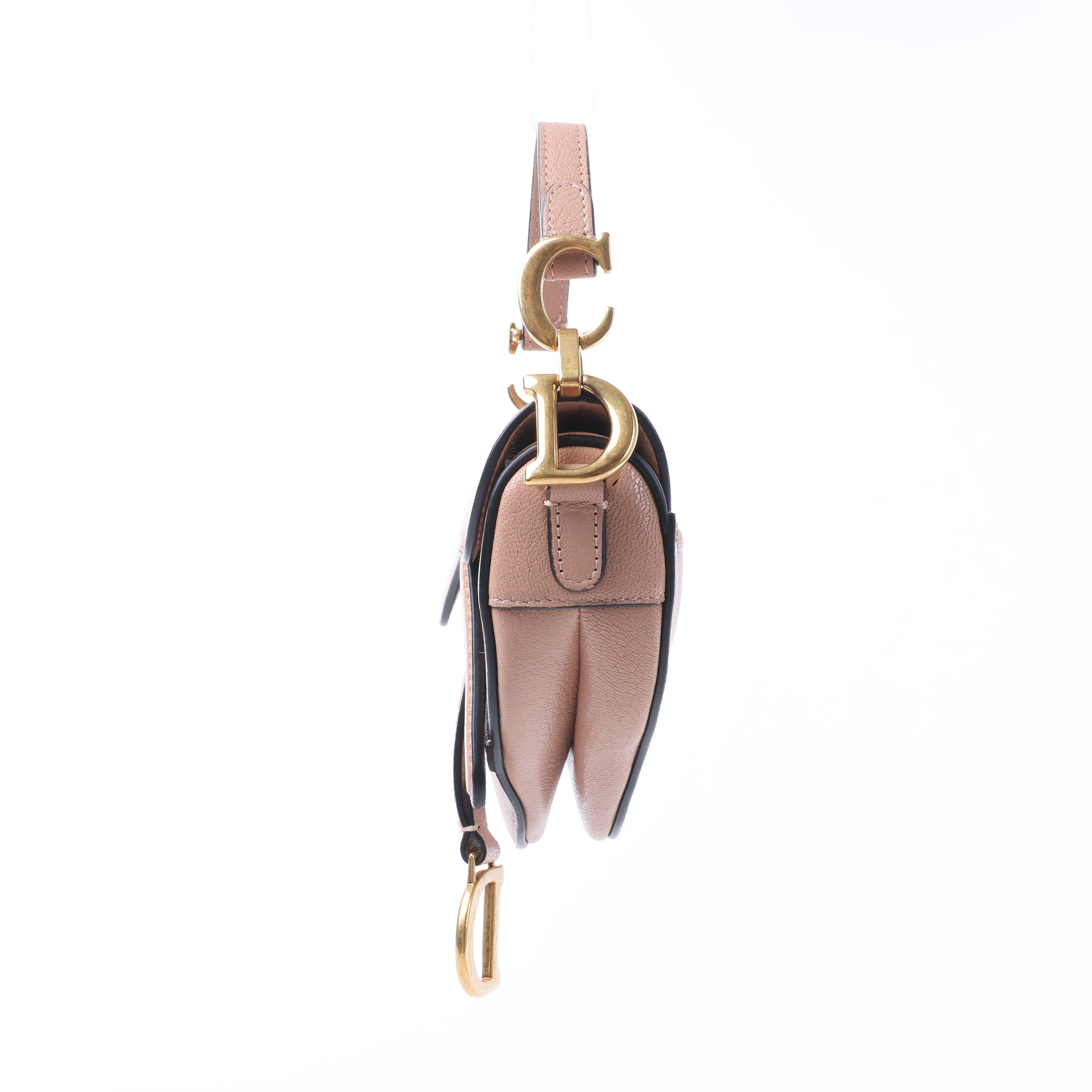 Dior Saddle Micro Bag Leather 2Way Handbag in Blush