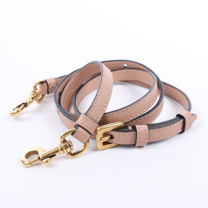 Christian Dior Saddle Micro Bag Leather 2Way Handbag in Blush