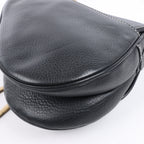 Dior Saddle Classic Bag Leather 2Way Handbag in Black