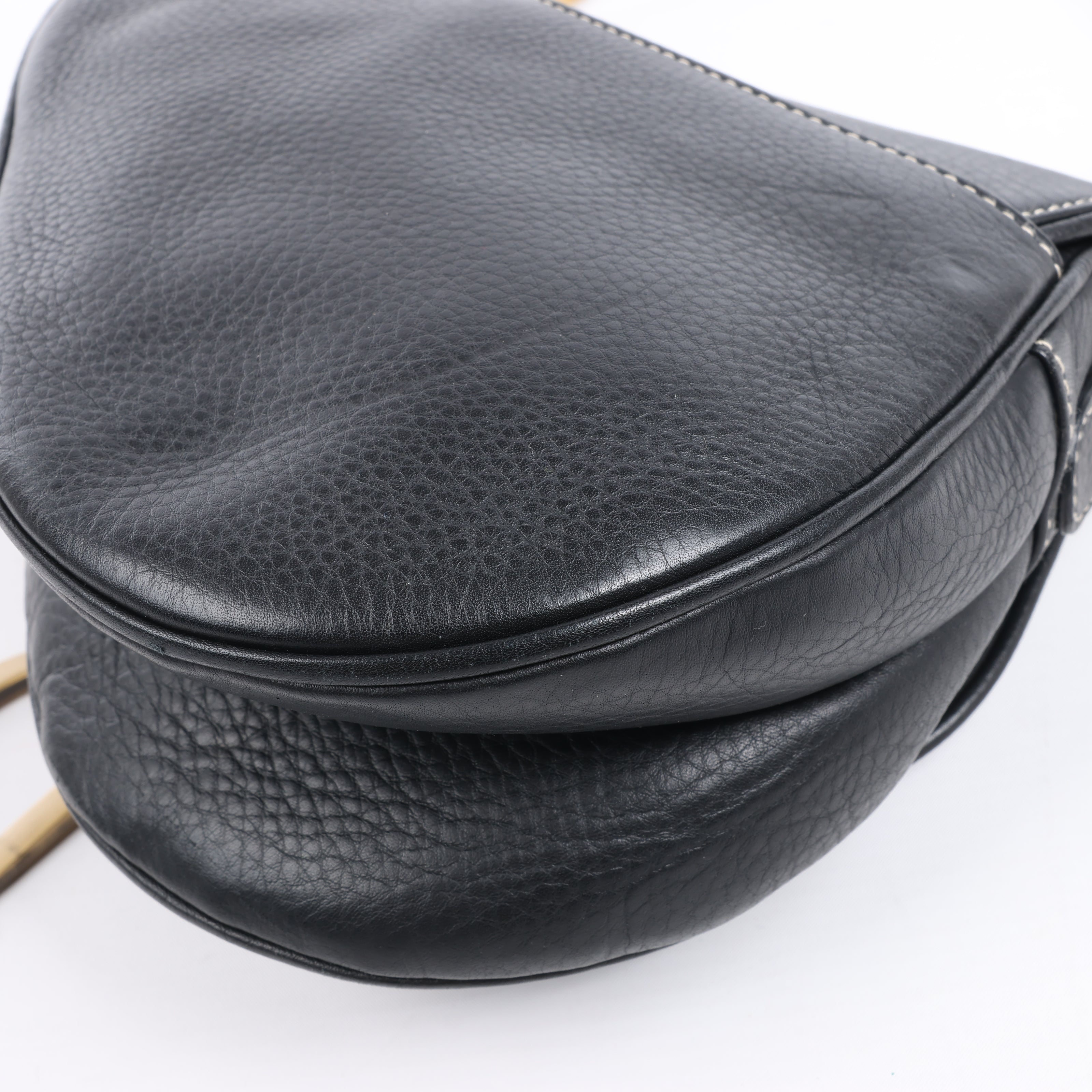 Dior Saddle Classic Bag Leather 2Way Handbag in Black