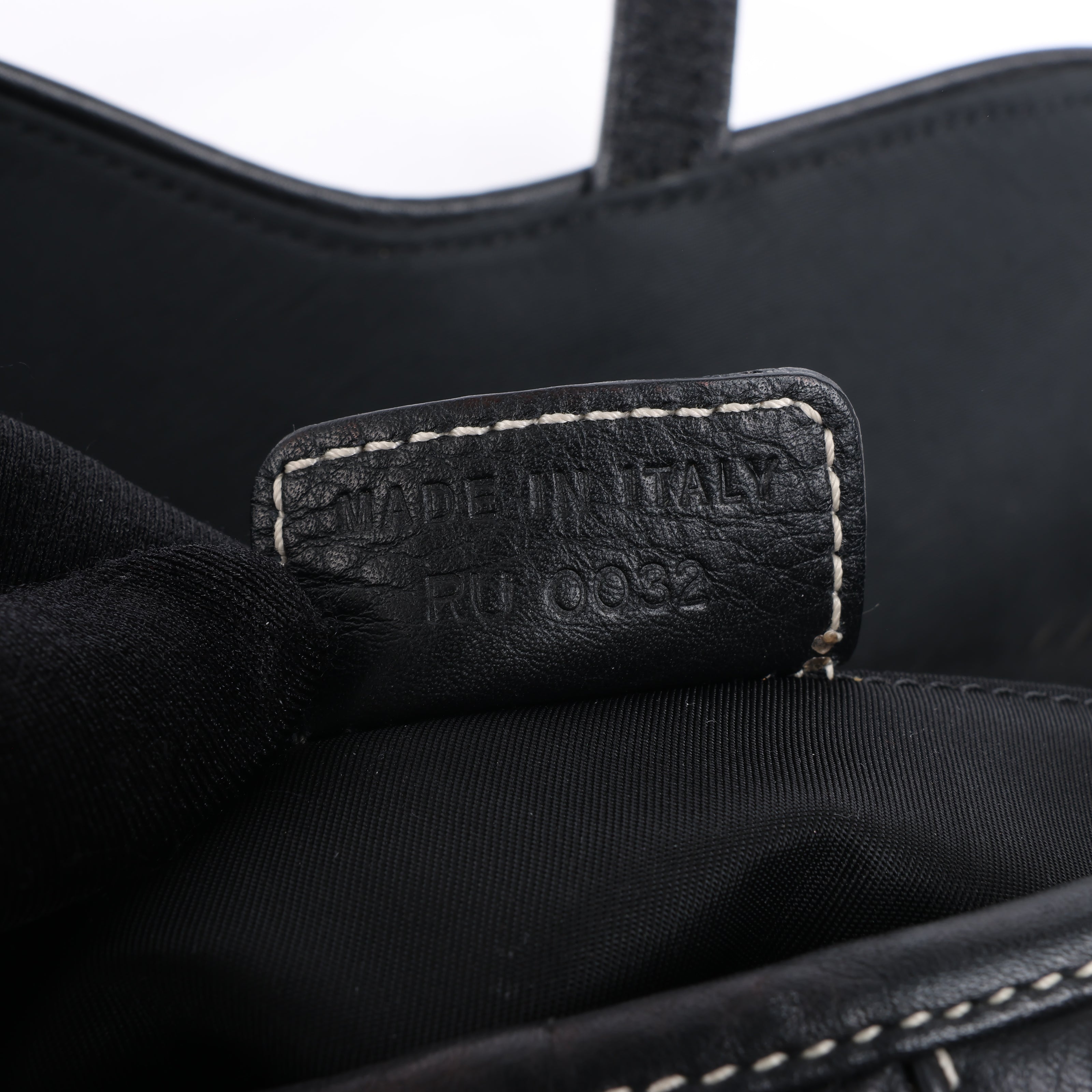 Dior Saddle Classic Bag Leather 2Way Handbag in Black