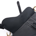 Dior Saddle Classic Bag Leather 2Way Handbag in Black