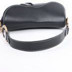 Dior Saddle Classic Bag Leather 2Way Handbag in Black