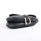 Dior Saddle Classic Bag Leather 2Way Handbag in Black