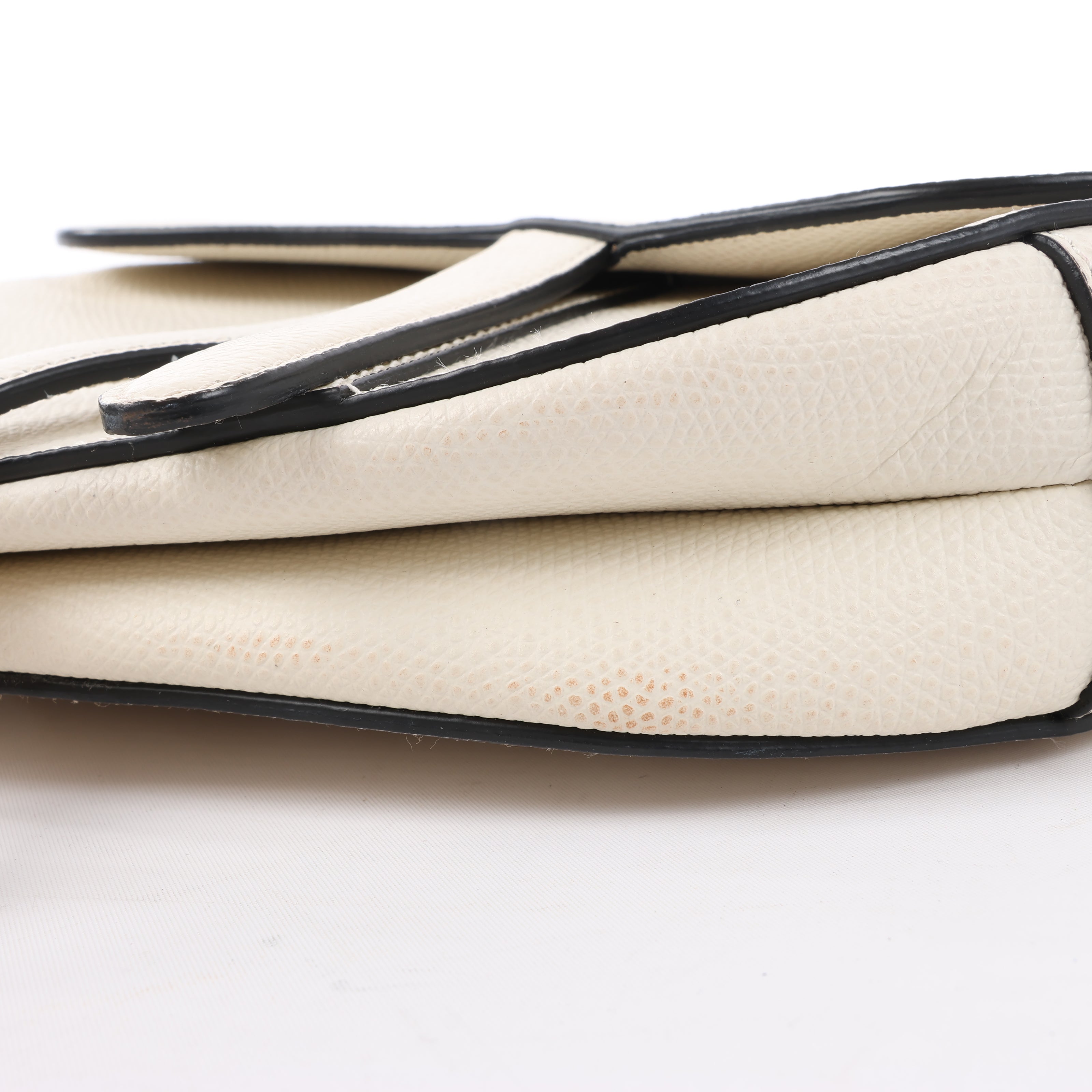 Dior Saddle Mini Bag Leather Handbag in Ecru