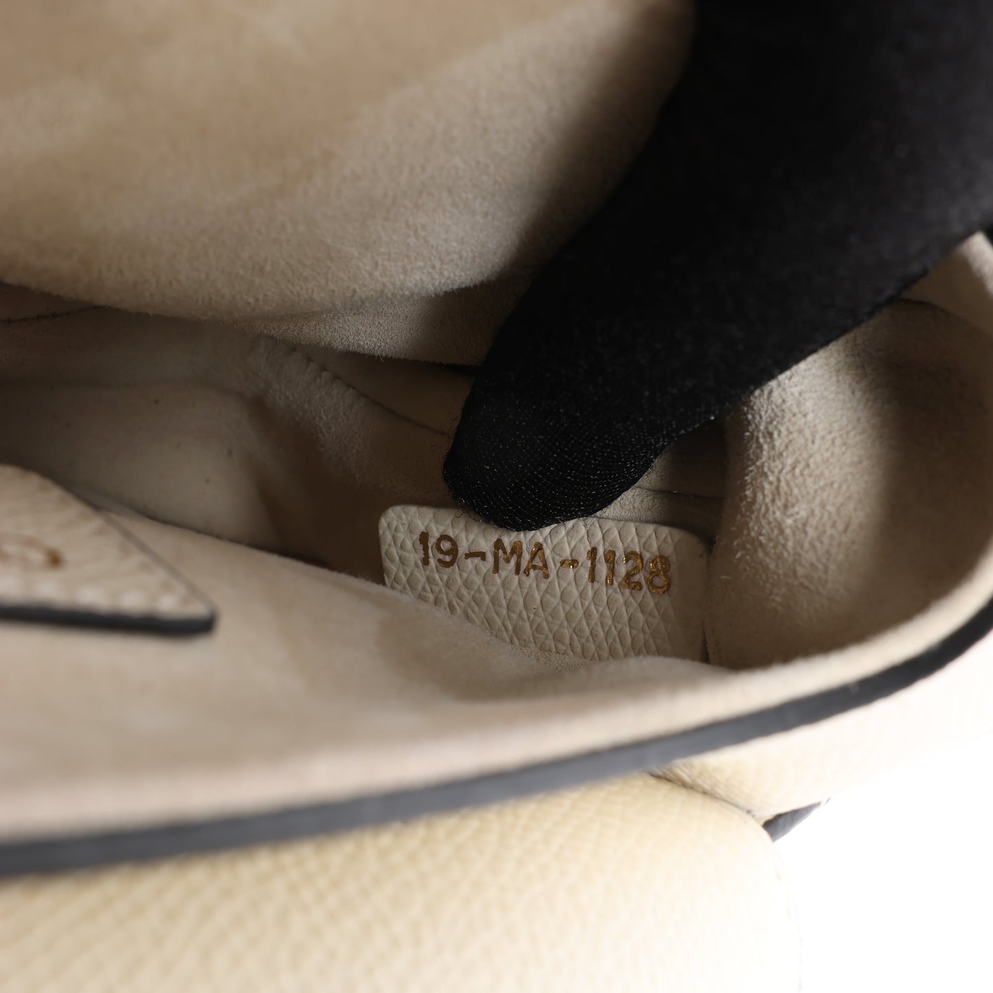 Christian Dior Saddle Mini Bag Leather Handbag in Ecru