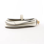 Dior Saddle Classic Bag Canvas Shoulder Bag in White