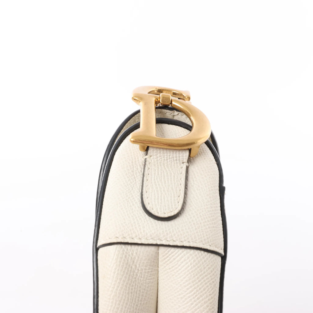 Dior Saddle Classic Bag Canvas Shoulder Bag in White